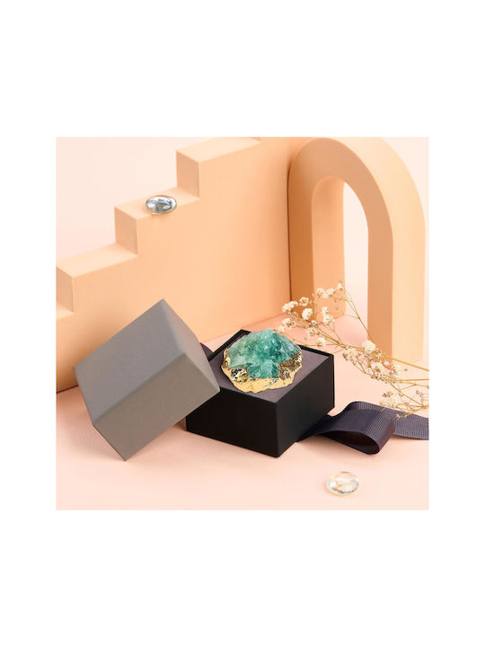 M02 Mâner Mobilier din Cristal & Metal Gold / Green 1buc M02 Mâner Mobilier din Cristal & Metal Gold / Green 1buc