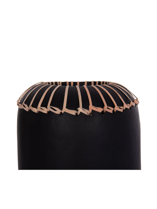 HomeMarkt Decorative Vase Lennox Black 18x18x33cm