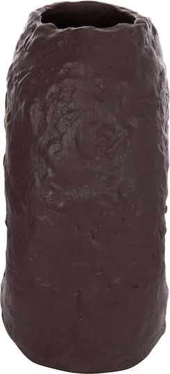HomeMarkt Διακοσμητικό Βάζο Πήλινο Namentis Καφέ Φ16xΥ36cm