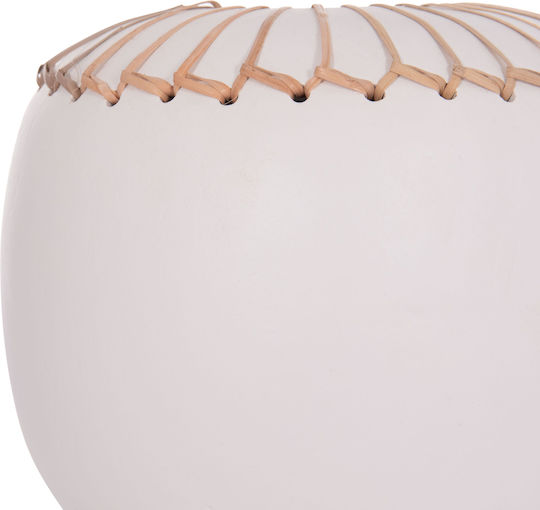 HomeMarkt Decorative Vase Lennox White 22x22x20cm