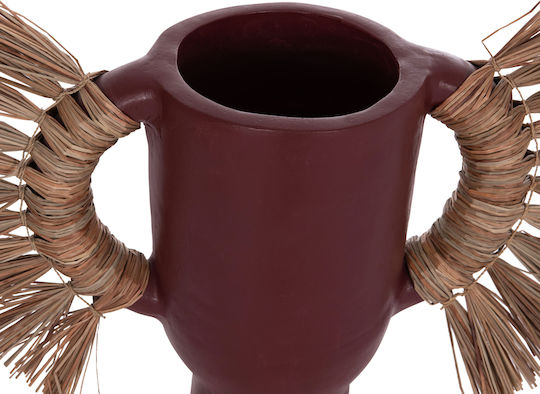HomeMarkt Διακοσμητικό Βάζο Πήλινο Alica Πορτοκαλί 55x19xΥ34cm