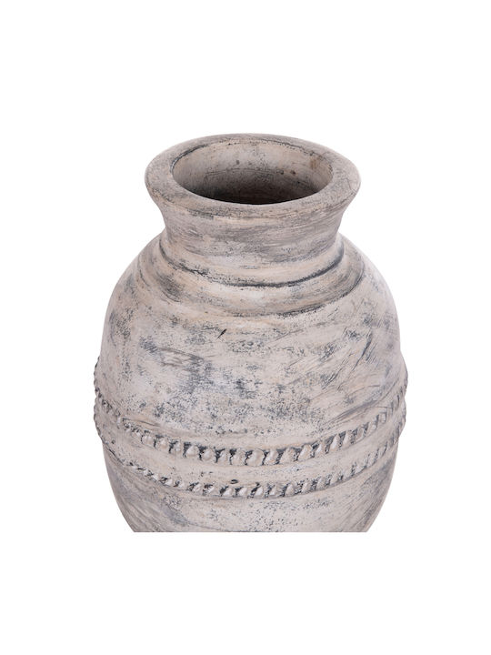 HomeMarkt Decorative Vase Vermo Gray 21x21x25cm
