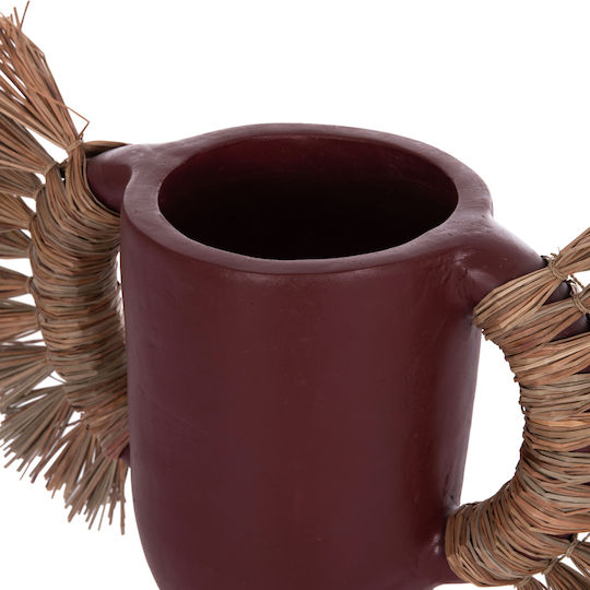 HomeMarkt Διακοσμητικό Βάζο Πήλινο Alica Πορτοκαλί 55x19xΥ34cm