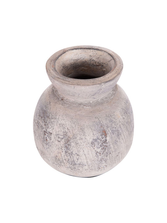 HomeMarkt Decorative Vase Vermo Gray 18x18x19cm