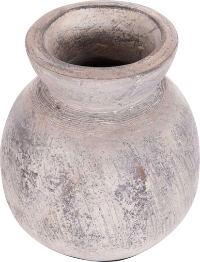 HomeMarkt Decorative Vase Vermo Gray 18x18x19cm
