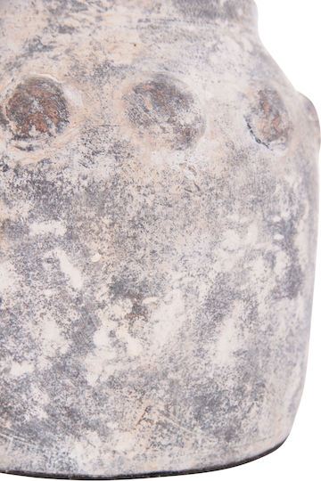 HomeMarkt Διακοσμητικό Βάζο Πήλινο Vermo Γκρι Φ20xΥ20cm