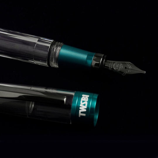 Twsbi Diamond Πένα Καλλιγραφίας Medium με Μπλε Μελάνι