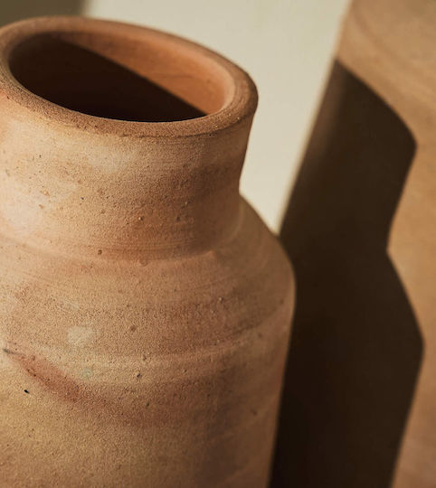 Gofis Home Orange Ceramic Vase Φ9xΥ16cm Gofis Home Orange Ceramic Vase Φ9xΥ16cm