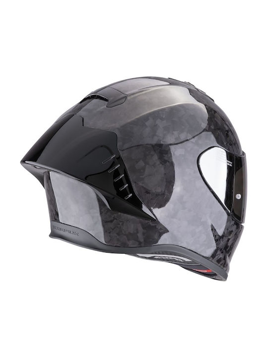 Scorpion R1 EVO II Onyx Carbon Air Solid Black Motorradhelme Volles Gesicht ECE 22.06 mit Pinlock