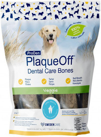 PlaqueOff Bones Λιχουδιά για Σκύλους κατά της Πέτρας & Πλάκας 485gr