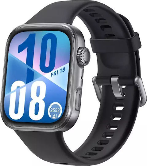 Huawei Watch Fit 4 43mm Waterproof with Heart Rate Monitor (Black + Huawei Freebuds SE 2 Ceramic White)