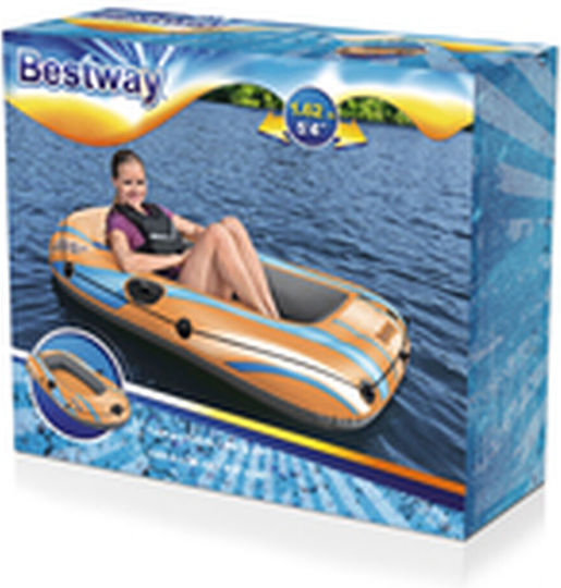 Bestway Kondor Elite 1000 Inflatable Boat for 1 Adult Orange 162x96cm