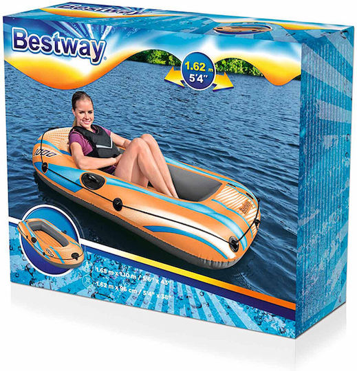 Bestway Kondor Elite 1000 Inflatable Boat for 1 Adult Orange 162x96cm