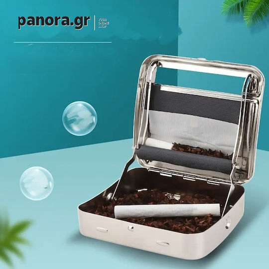 Silver Classic Waterproof Cigarette Case with Sun Design