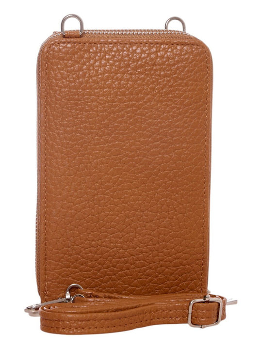 Women's Mobile Phone Pouch Brown
