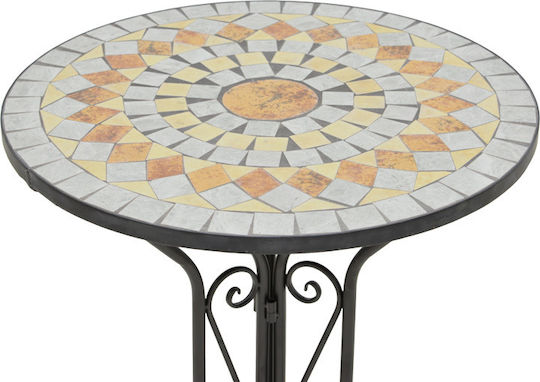 Set Sala De Mese Pentru Exterior Sellis 3 Piese Mozaic Negru