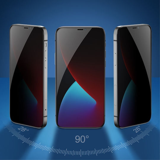 Full Glue Privacy Tempered Glass Μαύρο (Huawei P40 Lite 5G)