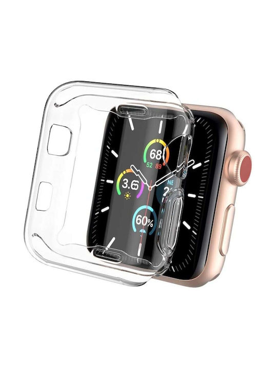 Силиконов Калъф в Прозрачен цвят за Apple Watch Series 2, Apple Watch Series 3