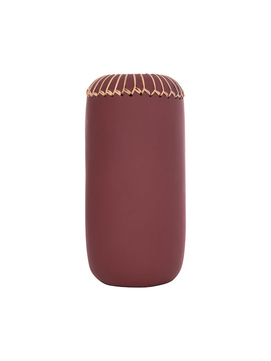HomeMarkt Decorative Vase Lennox Red 18x18x33cm