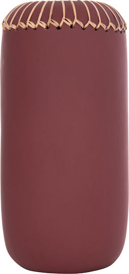 HomeMarkt Decorative Vase Lennox Red 18x18x33cm