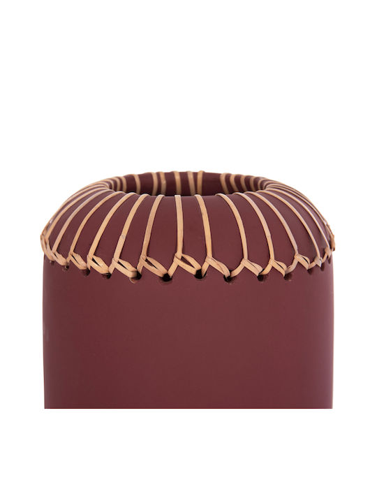 HomeMarkt Decorative Vase Lennox Red 18x18x33cm