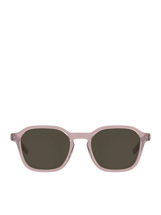 Tommy Hilfiger Unisex Sunglasses With Pink Horn-Rimmed Frame And Brown Lens