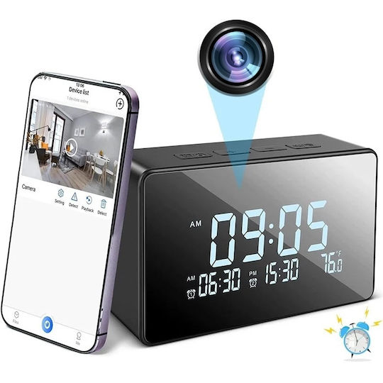 Cameră Ascunsă WiFi Ceas 1080p cu Slot pentru Card de Memorie