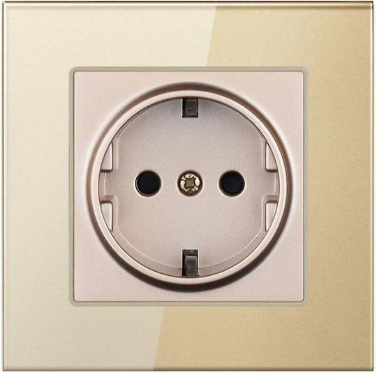 Power Socket Gold 1pcs