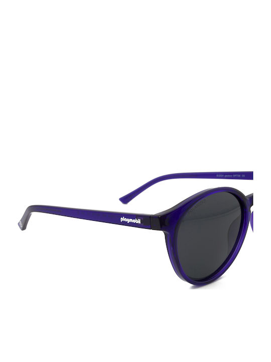 Playmobil Round Kids Sunglasses with Polarized Lenses Purple for 4-7 Years