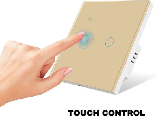 Comutator de Perete Wi-Fi Auriu