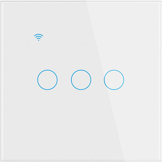Încastrat Comutator de Perete Wi-Fi Alb