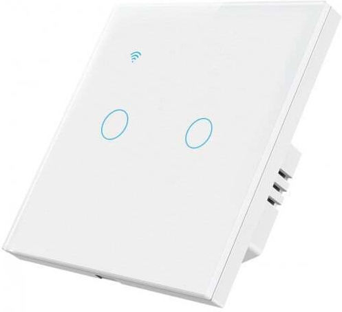 Încastrat Comutator de Perete Wi-Fi Iluminat Alb