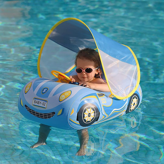 Inflatable Car Sunshade Babies Children Blue Suitable Ages 1-4 Bebelogic