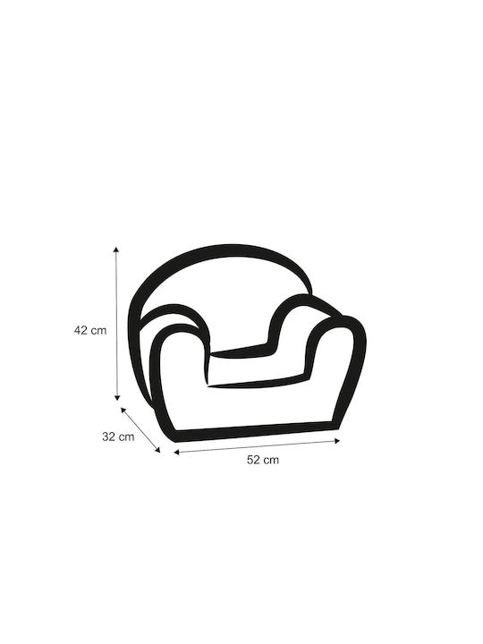 Kids Armchair Blue 42x52x32cm