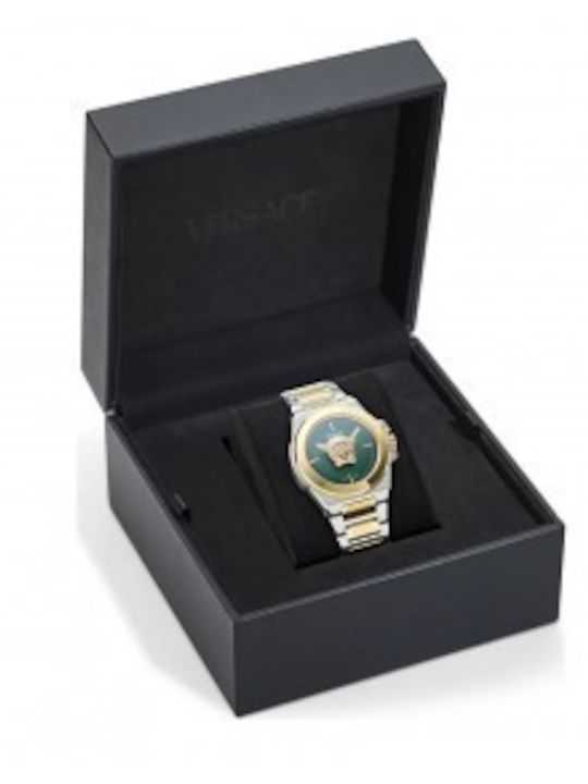 Versace Hera Lady Womens Watch 37mm Battery with Silver Metal Bracelet