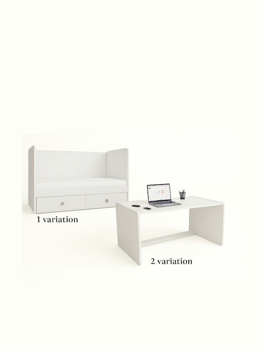 Beboulino Polymorphische Babybett Hera Bernstein mit Schublade