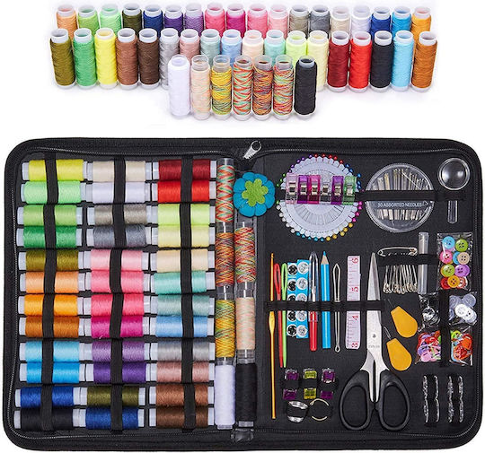 Premium Sewing Set 226 Pieces Thread Spools Carrying Bag Scissors Thread Needles Accessories Onuvio