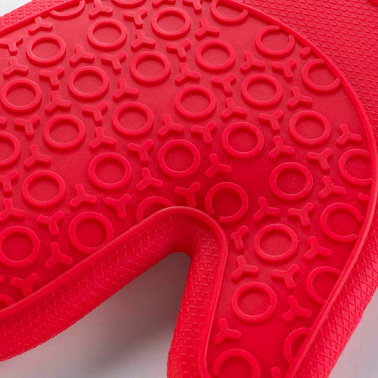 Oven Mitt Silicone Red 1pcs