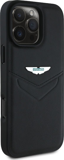 Aston Martin Racing Back Cover Δερμάτινο Μαύρο (iPhone 16 Pro Max)