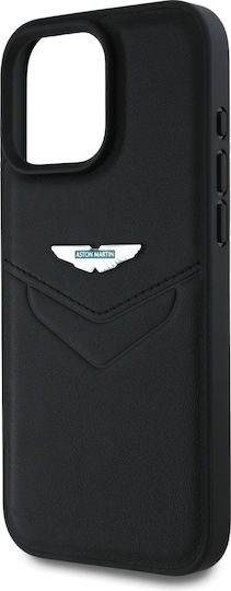 Aston Martin Racing Back Cover Δερμάτινο Μαύρο (iPhone 16 Pro Max)