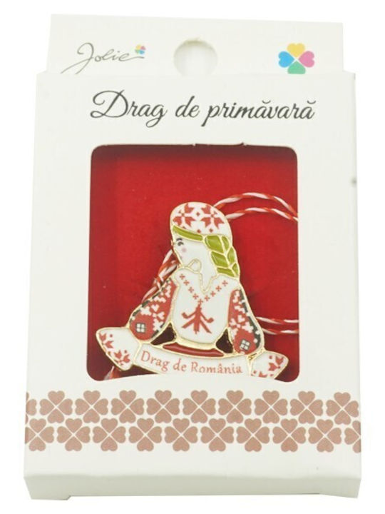 Kleine Brosche In Hübscher Box Modell Drag Aus Rumänien