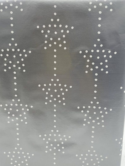 Geschenkpapier - Silberner Stern - 200x50cm