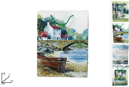 Gift Bag Graphic Landscape 14x7x18cm