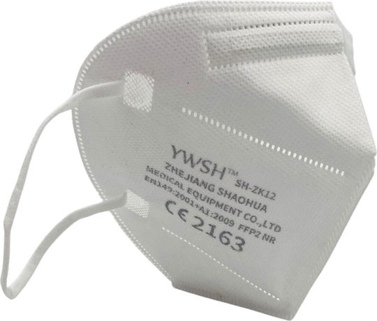 Protective Mask Fabric FFP2 White 5pcs