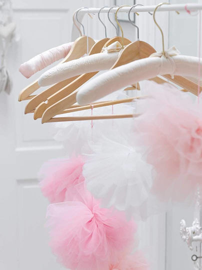 Pompon-Dekorationen Roségold