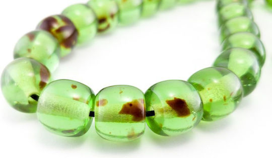Resin Worry Beads Handmade Green 1.2cm