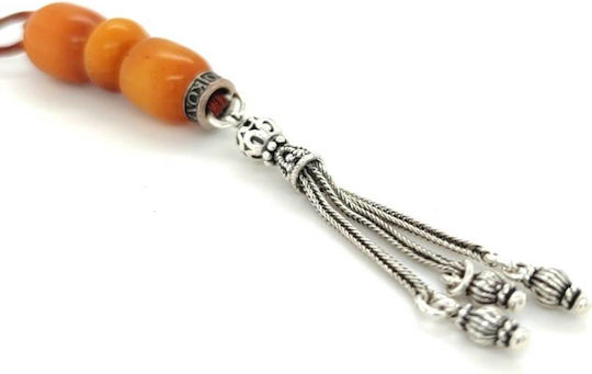Kompologadiko Silver Worry Beads with Tassel with 21 Beads