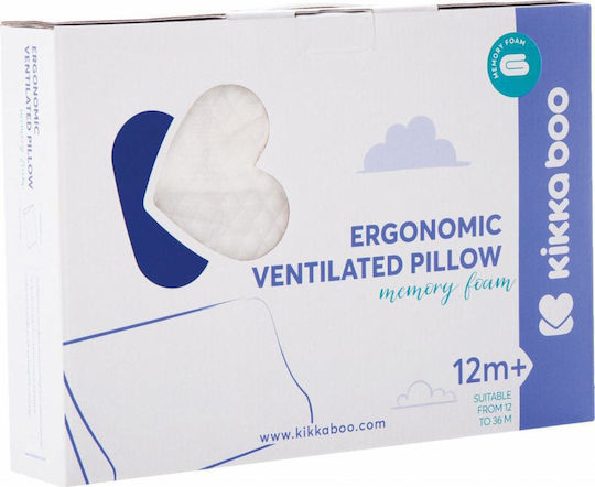 Kikka Boo Βρεφικό Μαξιλάρι Ύπνου Memory Foam Airknit Mint Velvet 25x34εκ.