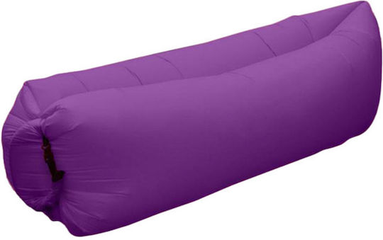 Inflatable Air Sofa Φουσκωτό Lazy Bag 2 Ατόμων Μωβ 196cm