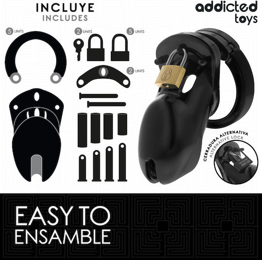 Addicted Toys Κλουβί Πέους σε Μαύρο Χρώμα